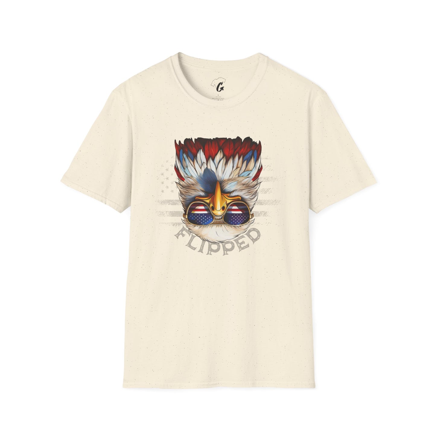 Flipped Bird Eagle T-shirt | Patriotic Unisex Softstyle Tee